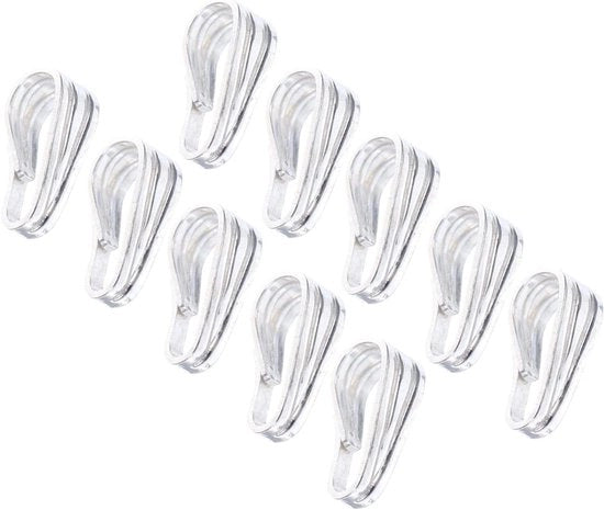 Hangersluitingen premium 10 pezzi per gioielleria DIY - Chiusura a catena in acciaio inossidabile - Ferretti di connessione per collane e bracciali