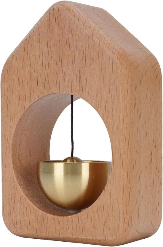 Cavo di porta in legno con decorazione in ottone per decorazione domestica e uffici