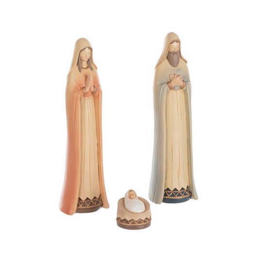 NativitÃ  3 figure Heavenly azzurro-rosa