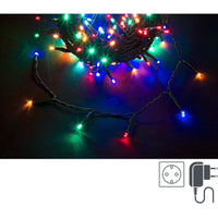 Luci Natale 500 LED Multicolore, Filo Verde 3mm, IP44 (6 Pezzi)