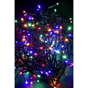 Luci Natale 500 LED Multicolore, Filo Verde 3mm, IP44 (6 Pezzi)