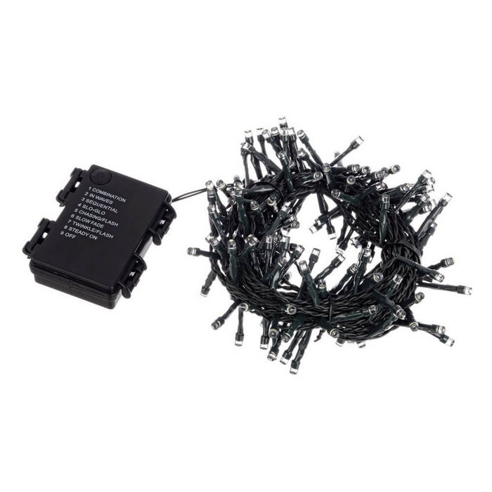 Luci Natale 48 LED Multicolore, Filo Verde 5mm, Bluetooth, IP44 (24 Pezzi)