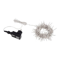 Luci Natale 300 LED Multicolore, Filo Trasparente 5mm, IP44 (12 Pezzi)