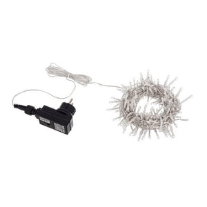 Luci Natale 180 LED Colore Caldo, Filo Trasparente 3mm, IP44 (12 Pezzi)