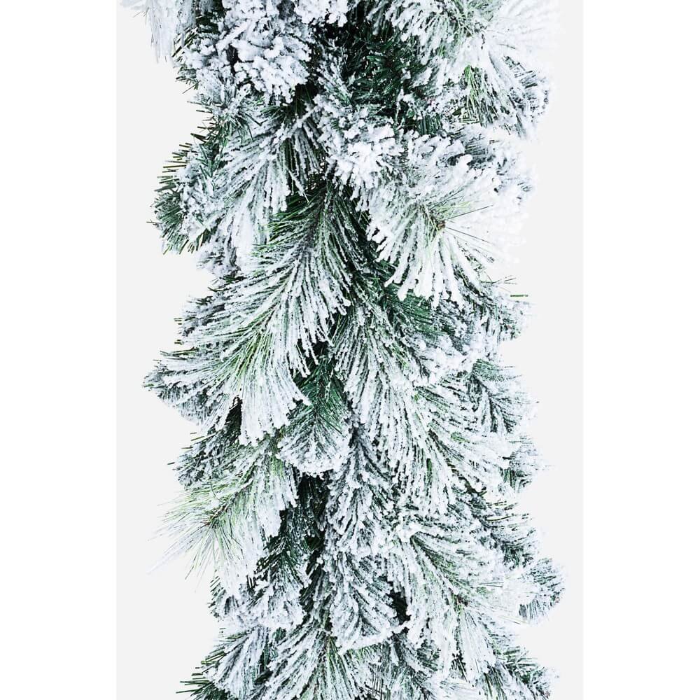 Festone Decorativo Cermis Innevato Altezza 120cm (6 Pezzi)