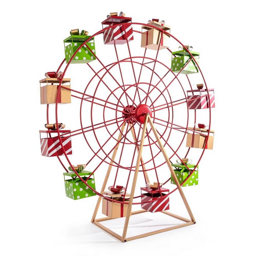 Decorazione giostra Astra rossa con regali