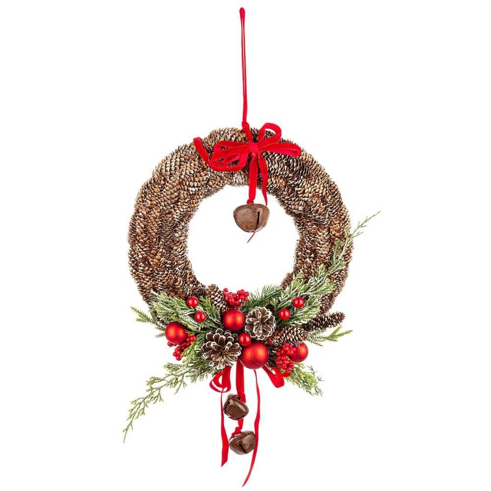 Corona Hilma Rossa con Campanello Grande (2 Pezzi)