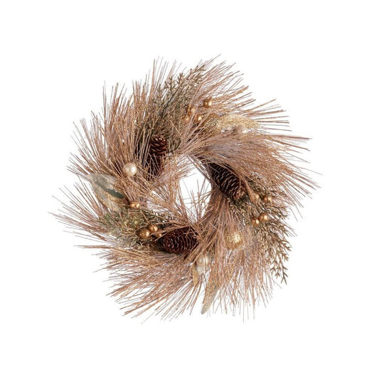 Corona Eternal Oro Rosa Diametro 30cm (4 Pezzi)