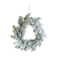 Corona Decorativa Marmolada Innevato Diametro 40cm (4 Pezzi)