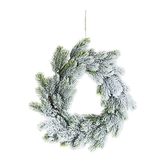 Corona Decorativa Marmolada Innevato Diametro 40cm (4 Pezzi)