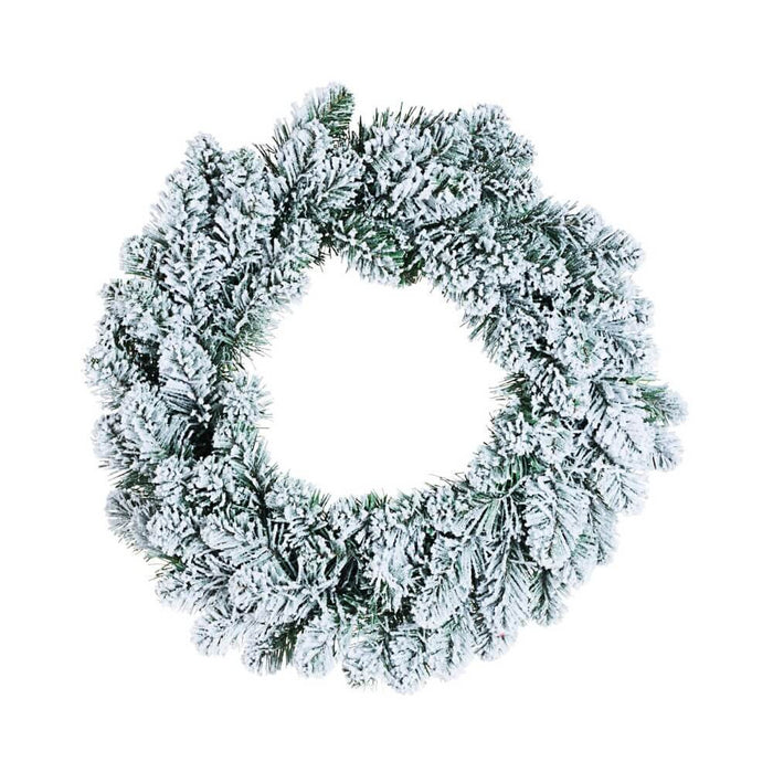 Corona Decorativa Innsbruck Innevato Diametro 45cm (6 Pezzi)