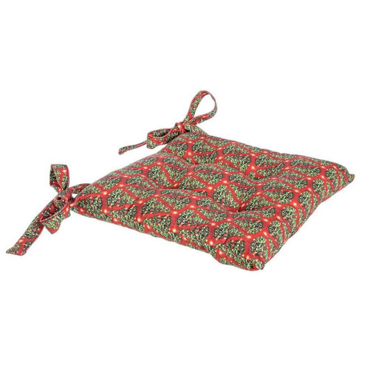 Copriseduta Christmas Tree rosso 40x40 cm