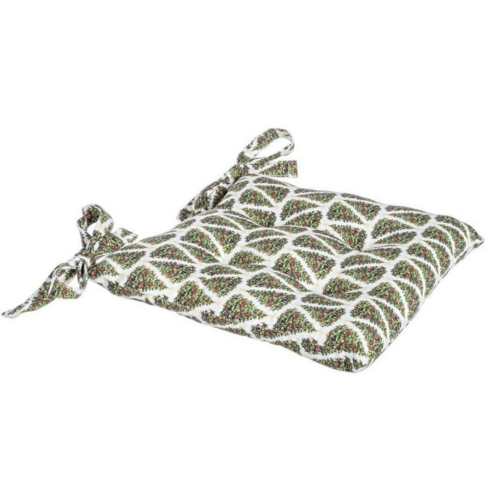 Copriseduta Christmas Tree bianco 40x40 cm