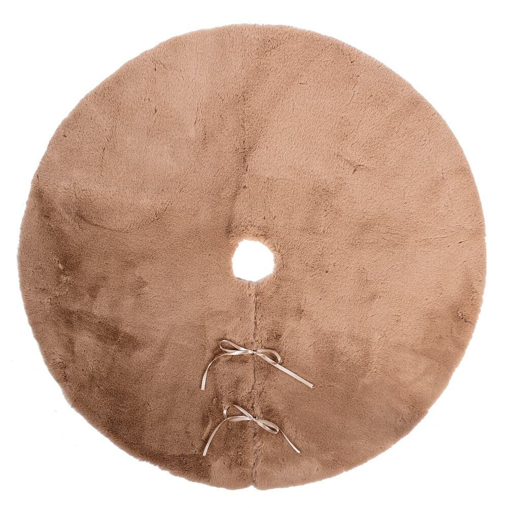 Copribase Albero Kathlyn Cammello, Diametro 90cm (4 Pezzi)