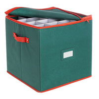 Contenitore Xmas per Sfere Quadrato Verde Capacità 27 Pezzi Diametro 100cm (6 Pezzi)