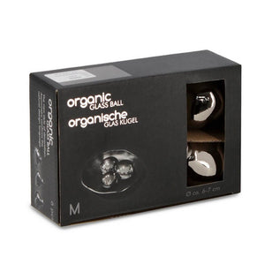 Confezione da 6 pendagli vetro Organic verde luminoso D60 assortiti