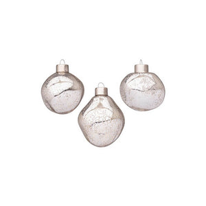 Confezione da 6 pendagli vetro Organic argento D60 assortiti