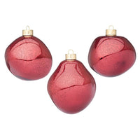 Confezione da 3 pendagli vetro Organic verde luminoso D100 assortiti