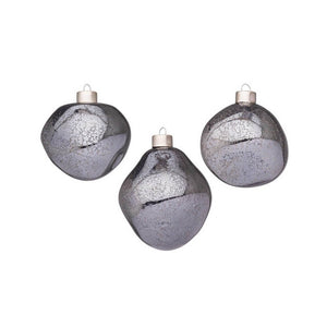 Confezione da 3 pendagli vetro Organic grigio D80 assortiti