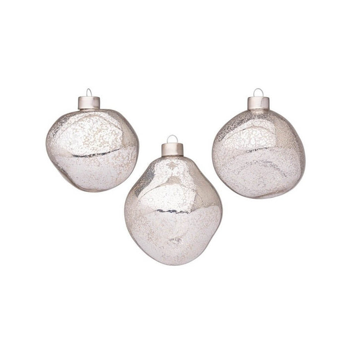 Confezione da 3 pendagli vetro Organic argento D80 assortiti