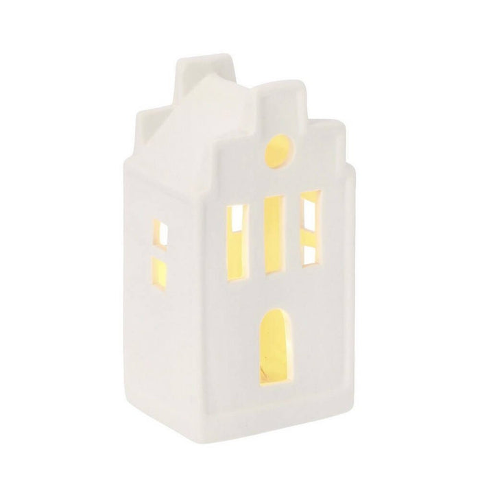 Casa decorativa Janis bianca con LED H69