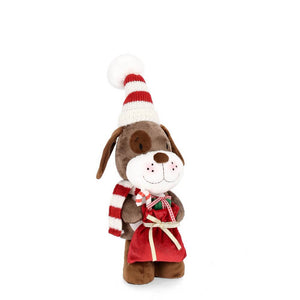 Cane Camillo Statuetta Sacco Altezza 39cm (4 Pezzi)