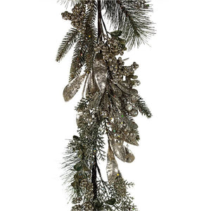 Boa Decorativo Admiral con Bacche Oro Altezza 180cm (4 Pezzi)