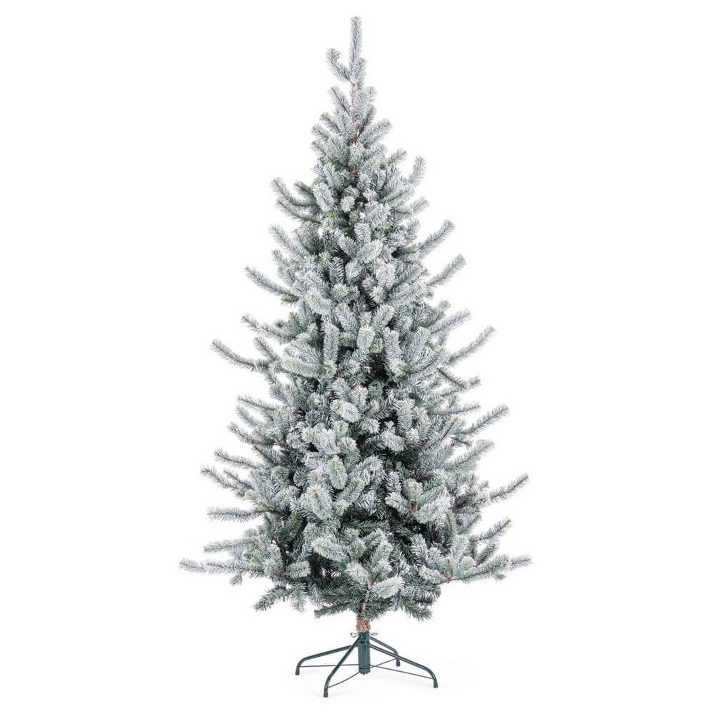 Albero di Natale Slim Serrone ghiacciato H210 con 918 rami