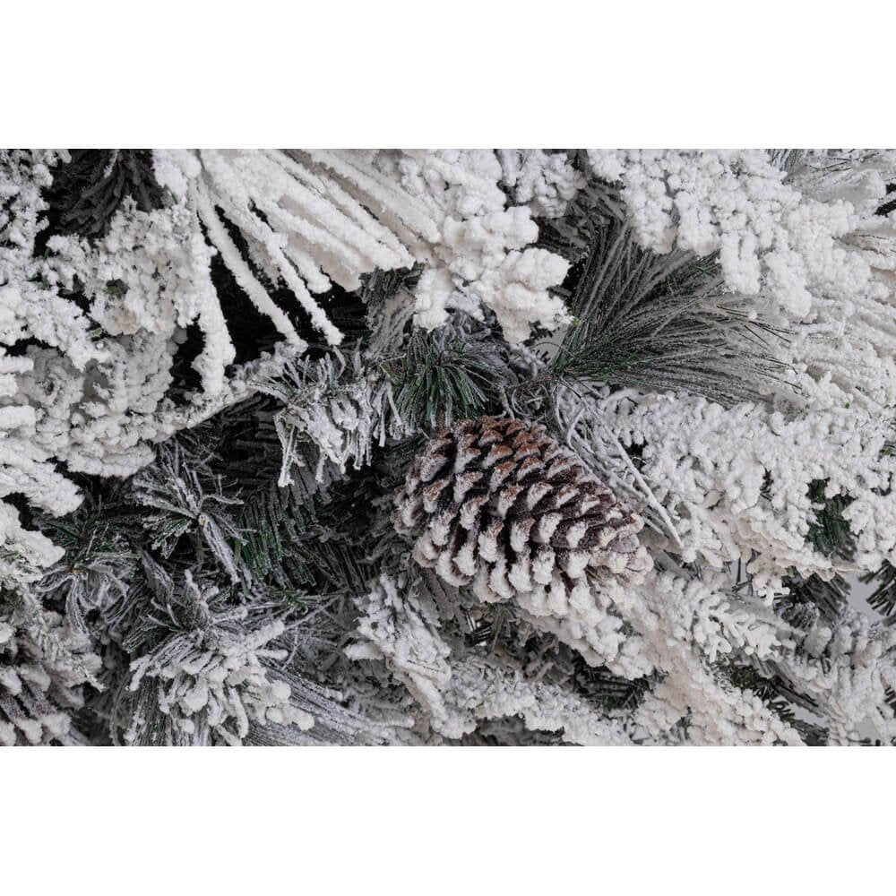 Albero di Natale Avezzano innevato H180 con 808 rami