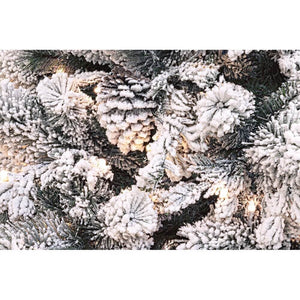 Albero di Natale Arves innevato H180 con 1383 rami e 230 luci