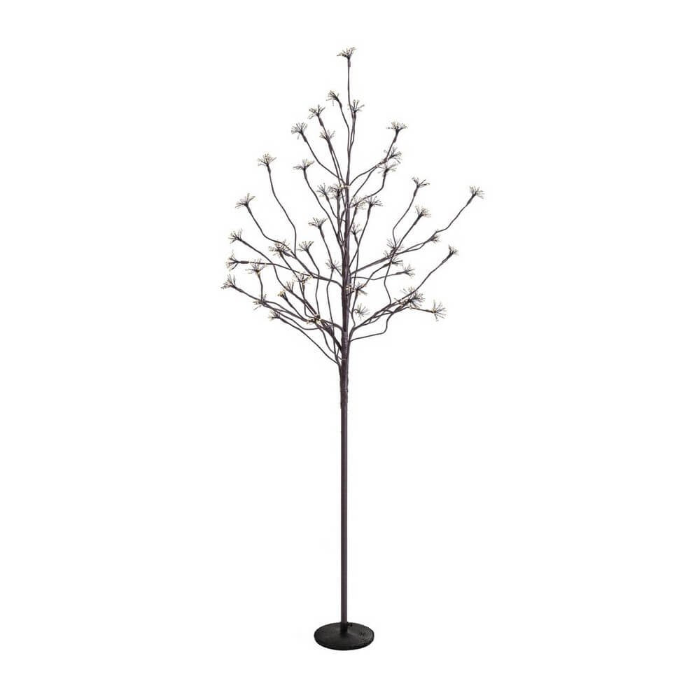 Albero di Natale artificiale marrone 1200 microLED classico