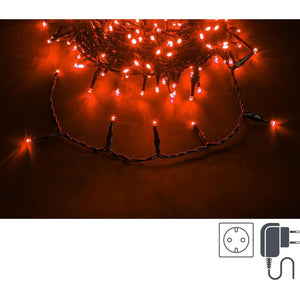 180 LED rosso 5 mm filo verde IP44