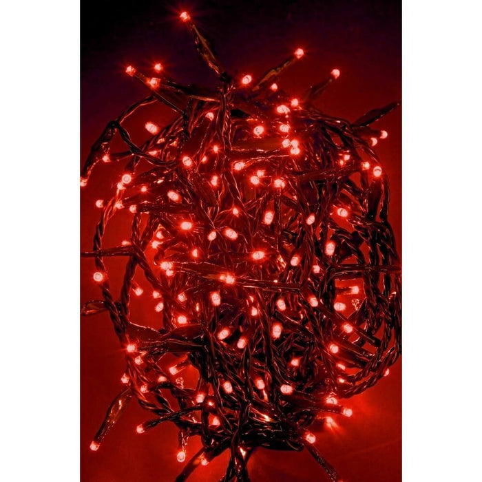180 LED rosso 5 mm filo verde IP44