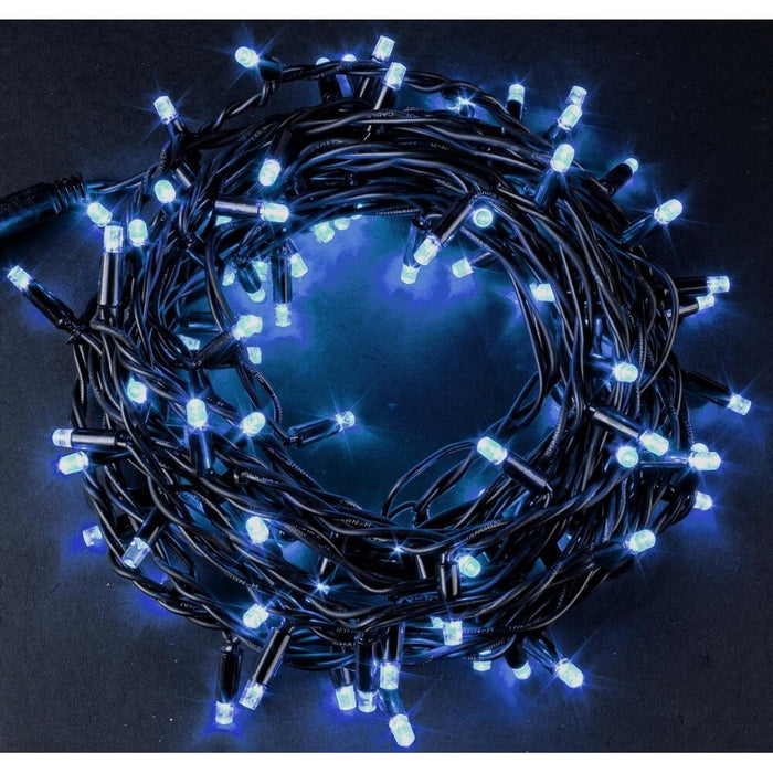 100 luci LED esterne blu con controller