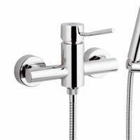 Rubinetto esterno per doccia con doccia duplex serie minimal