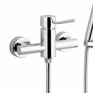 Rubinetto esterno per doccia con doccia duplex serie minimal