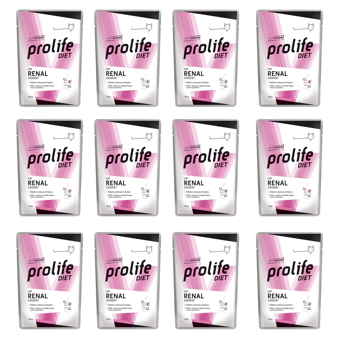 Offerta 12 bustine - Prolife Cat umido renal - 85 Gr.
