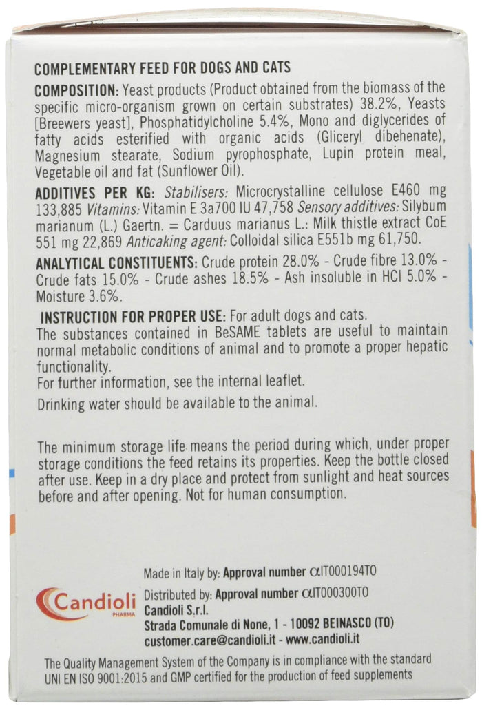 Candioli BeSame Mangime Complementare Cani e Gatti 200 - 30 cps