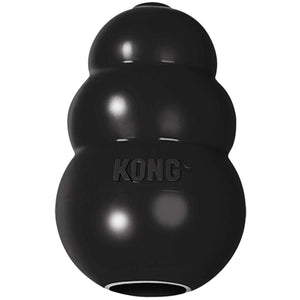 KONG - Extreme Gioco Cani - Gomma Naturale Ultra Resistente, Nero - XL