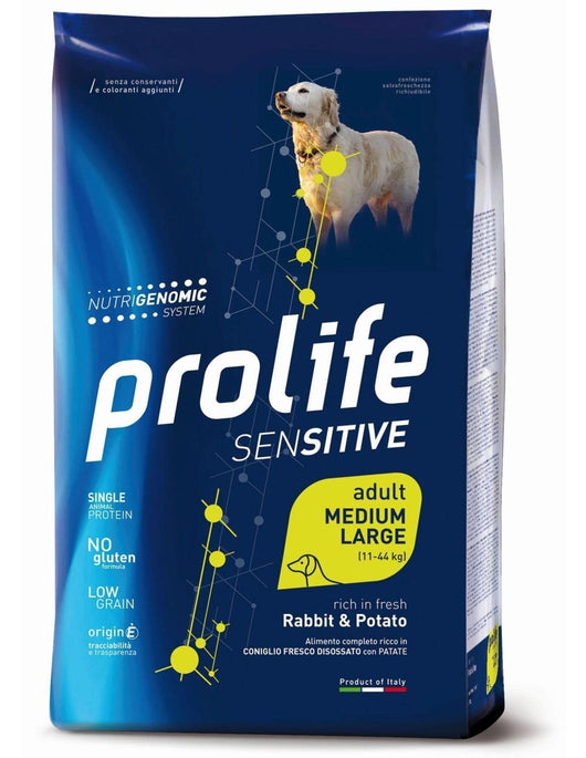 prolife - Sensitive Adult Medium/Large al Coniglio e Patate da 10 kg