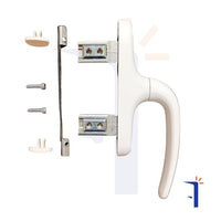 Maniglia Giesse Unica Apex 01154 per persiane e finestre vari colori Colore: Bianco