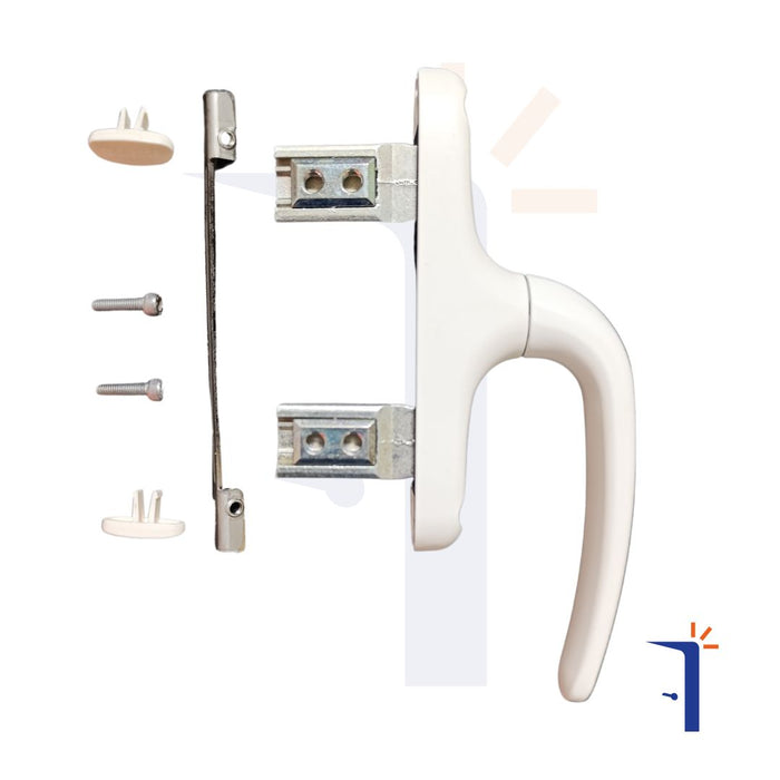 Maniglia Giesse Unica Apex 01154 per persiane e finestre vari colori Colore: Bianco