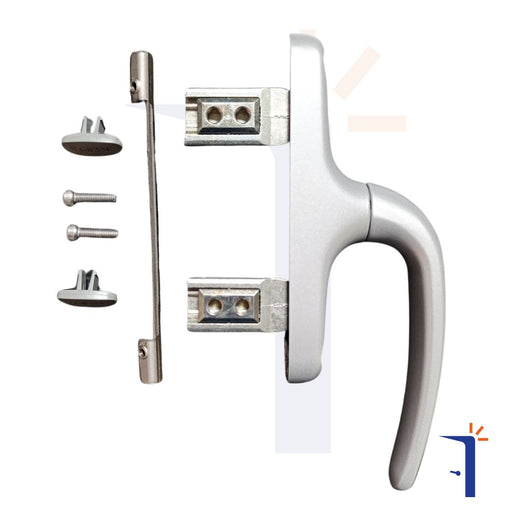 Maniglia Giesse Unica Apex 01154 per persiane e finestre vari colori Colore: ARGENTO