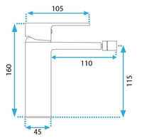 Rubinetto Da Bidet Rea Argus Gold