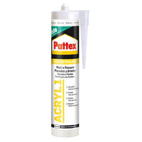 Silicone Acrilico Pattex Pro Acril1 Cartuccia 300 ml Colore Bianco Conf. 25 pezzi
