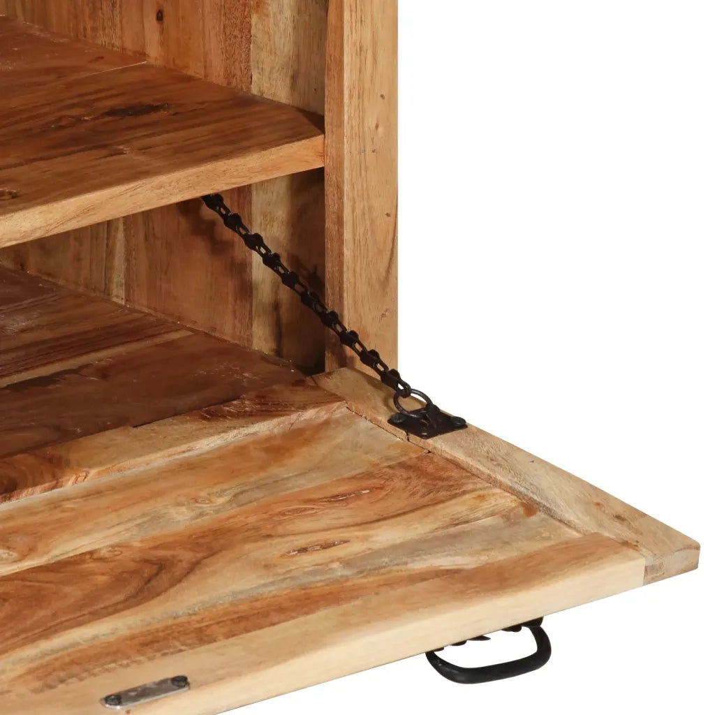 Panca con Scarpiera 85x40x45 cm in Legno Massello di Acacia 337826