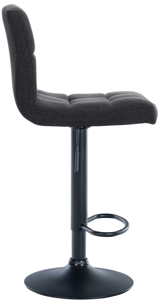 2er Set Barhocker Calma Stoff schwarz
