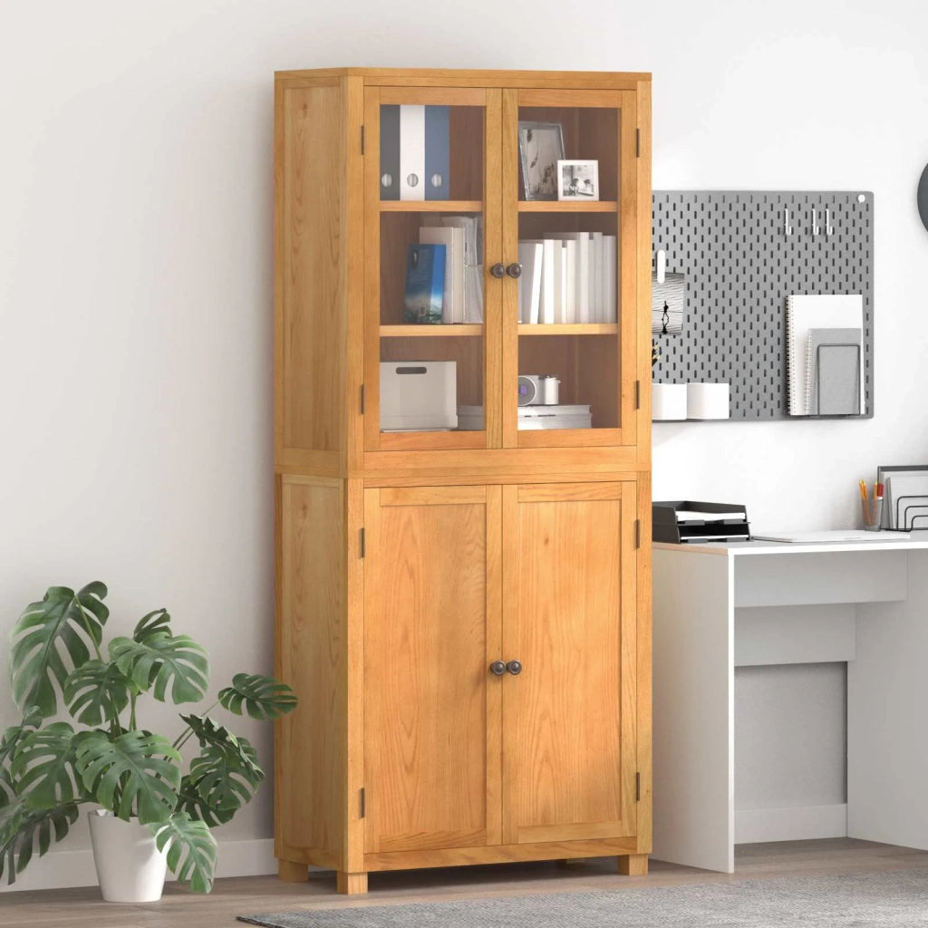 Set di Mobili per Magazzino con lo scaffale 2 pcs Naturale