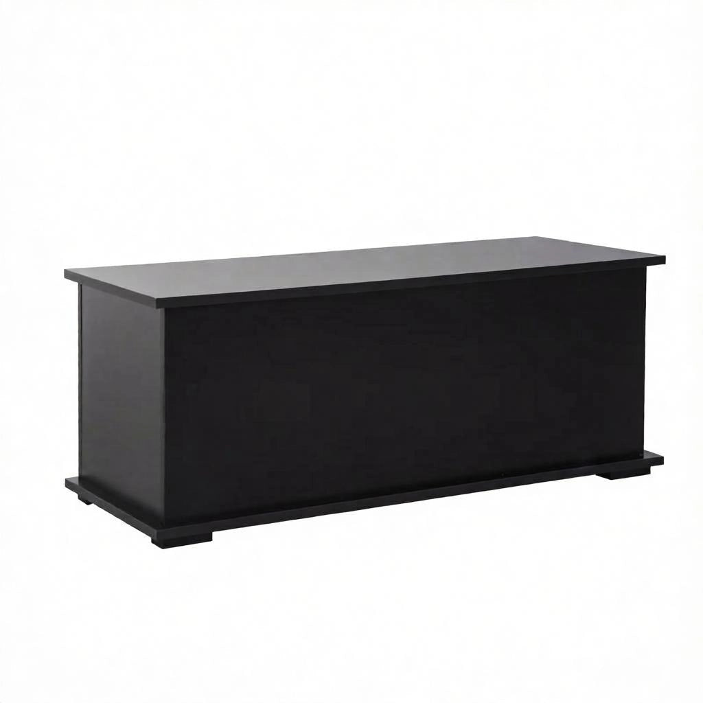 BAULE CONTENITORE 100x40x40 cm Nero in truciolare