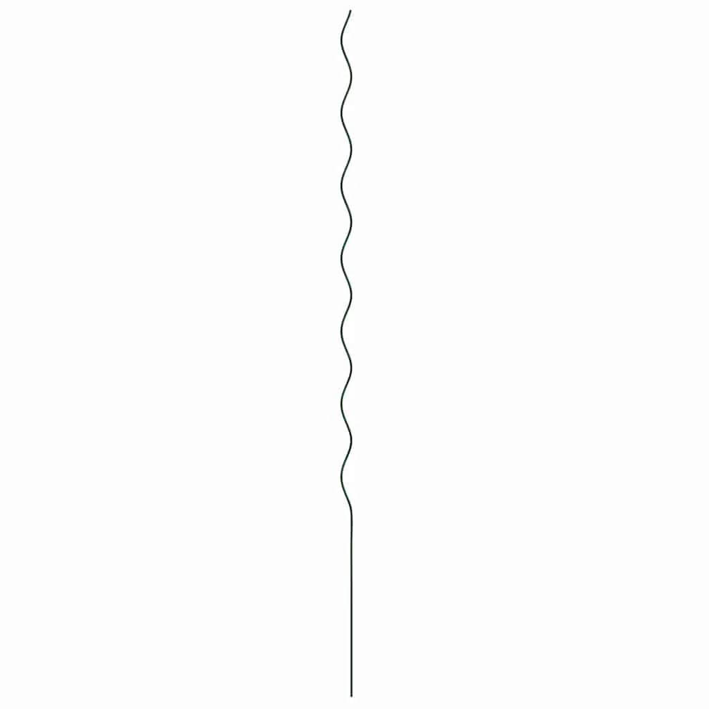 Confezione da 50 supporti a spirale per piante da giardino 110 x 0,6 x 0,6 cm acciaio verde 02_0058231